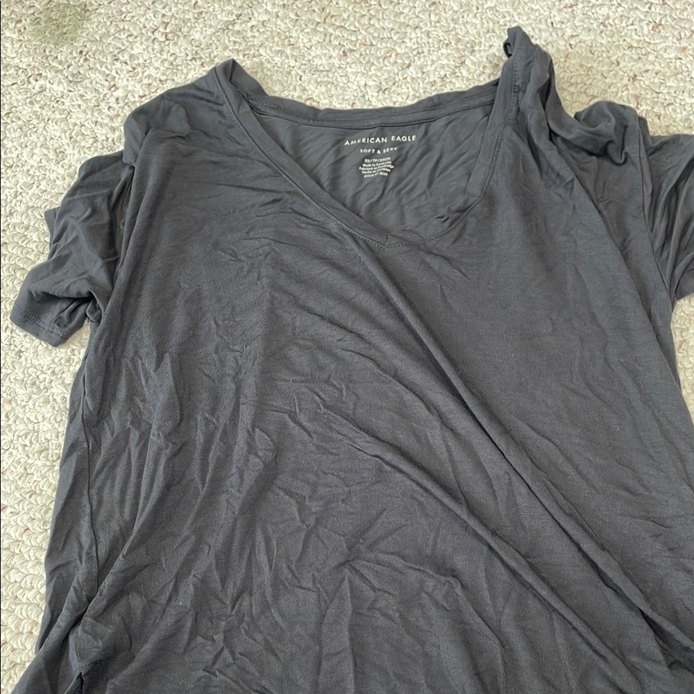 American Eagle Outfitters Gray Women's Top